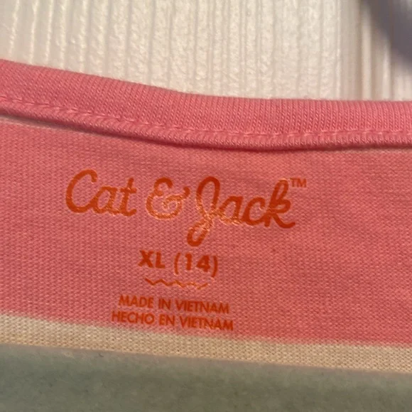 Brand New Cat & Jack Pink Stripe Dress… - Picture 3 of 5